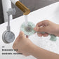 Universal adjustable shower head clings to the wall